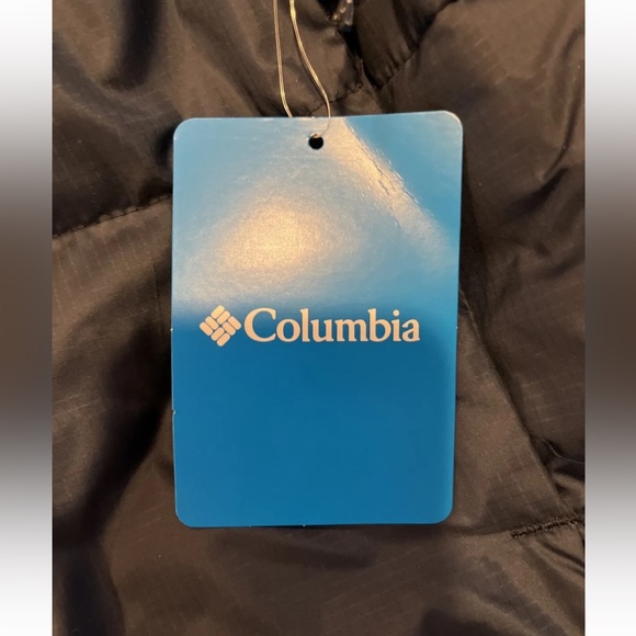 Columbia Puffect Parka Hooded Jacket Mens XL Navy Blue Puffer Insulated New Tags - Picture 14 of 16